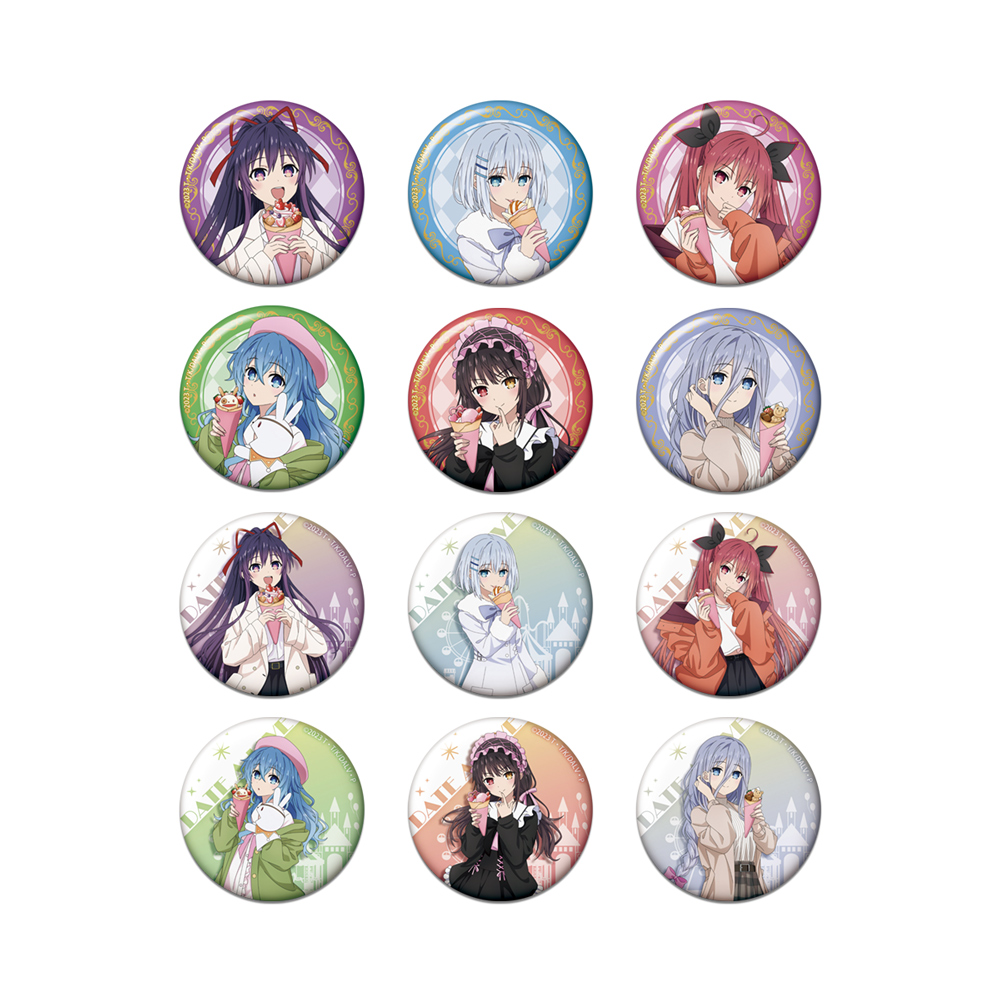 描き下ろしトレーディング缶バッジ 遊園地デート ver.